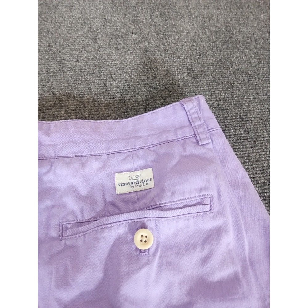 Vineyard Vines Golf Shorts Men's W33 Violet Chino Preppy Casual Southern Whale - Picture 11 of 11